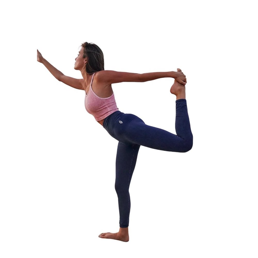 NWOT Free People Movement Deepest Navy Good Karma High Waisted Leggings XL